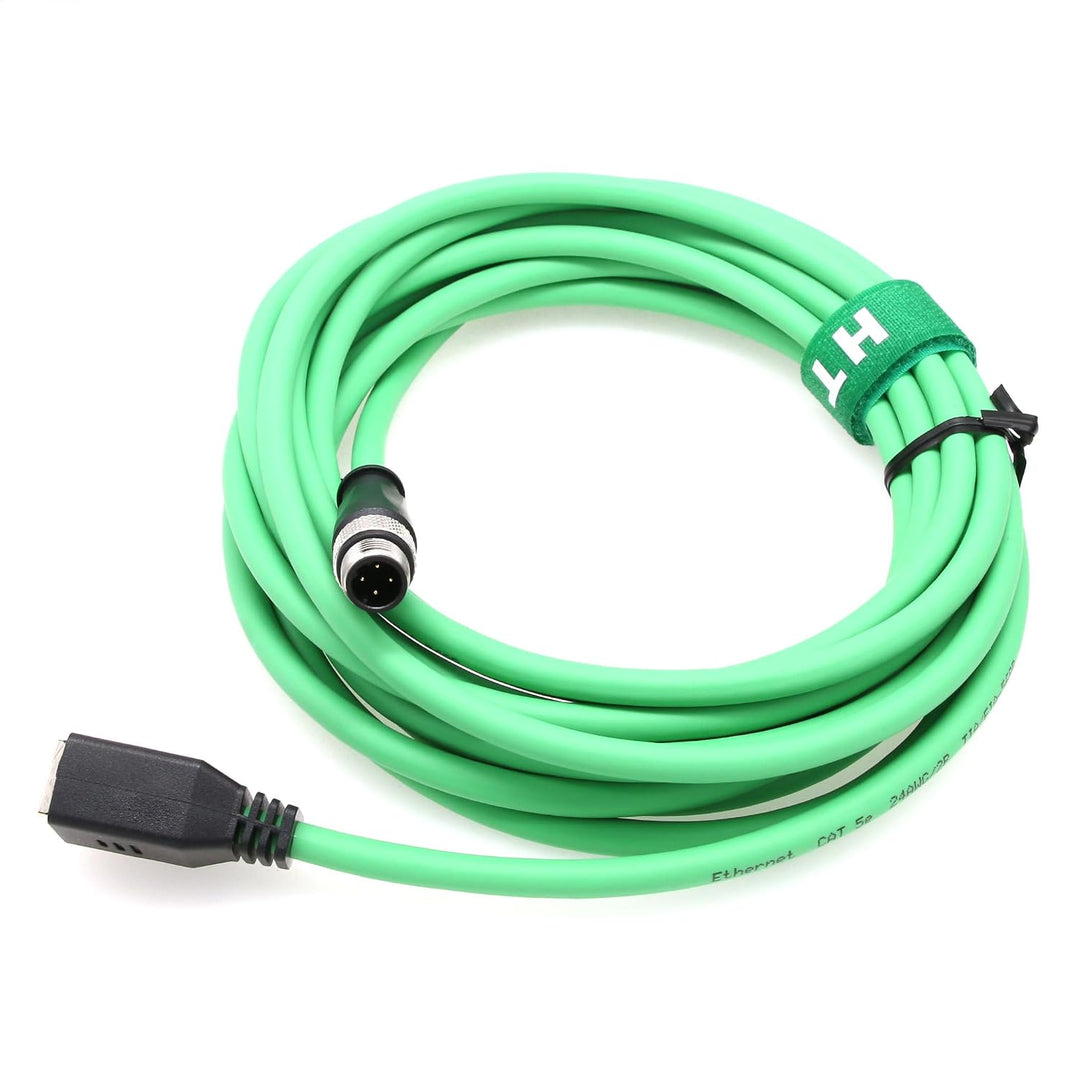 Ethernet-Netzwerkadapterkabel, M12, 4-polig, D-kodiert auf RJ45-Buchse, Cat5e für Sick Keyence IV2 S