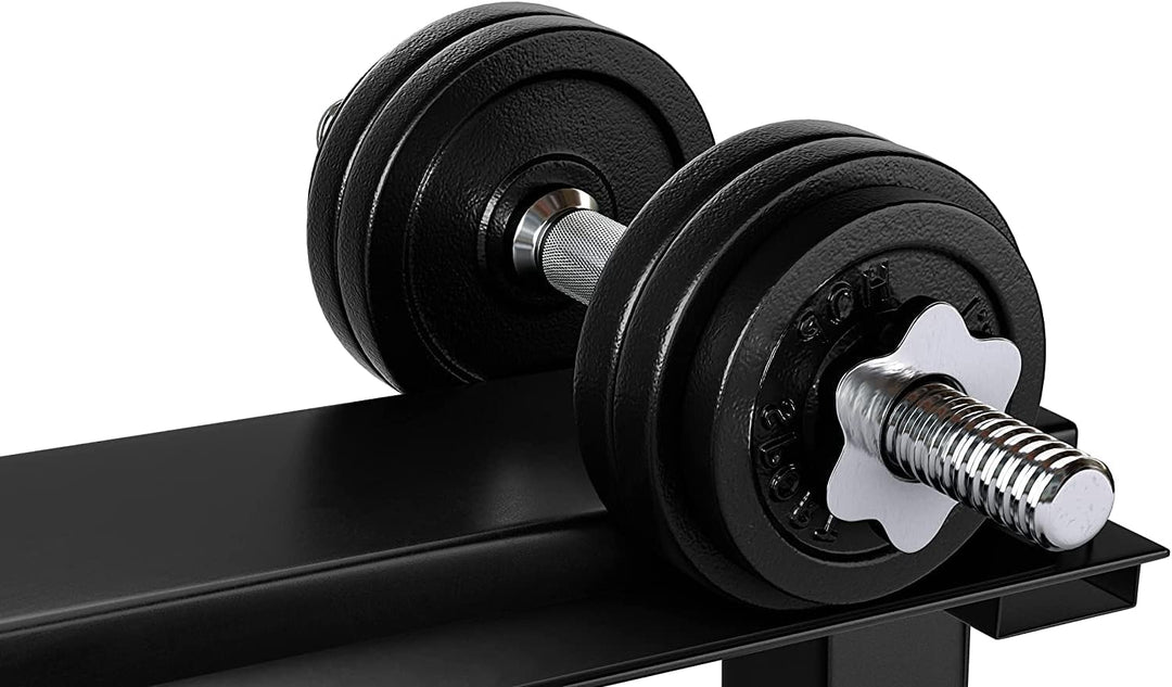 Hop-Sport Hantelständer Hantelscheiben-Ständer Ablage für Gewichte, Langhanteln und Kurzhanteln