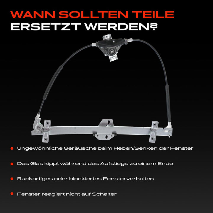 Frankberg Manuell Fensterheber Ohne Motor Vorne Links Kompatibel mit Golf II 19E 1G1 J-e-t-t-a II 19