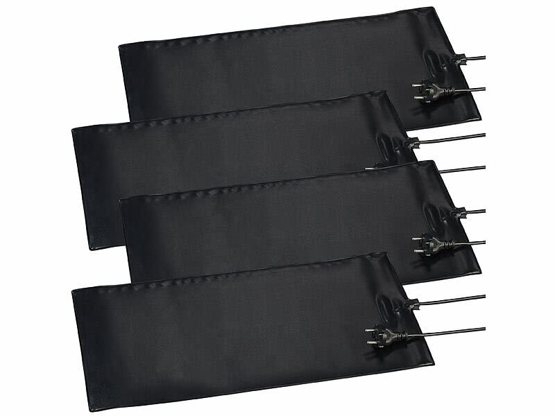 Royal Gardineer 4er-Set Heizmatten für Pflanzenanzucht/Terrarien, Grösse S, IP67, 20 W