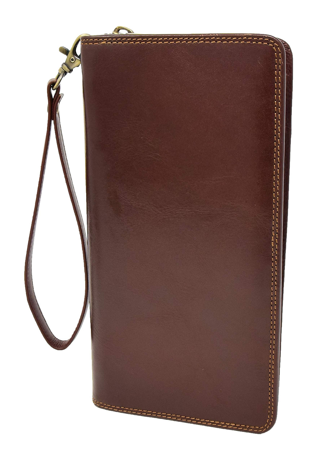A1 FASHION GOODS Echt Italienisches Leder Reise Reisepass Brieftasche Karten ID Unterlagen Bordkarte
