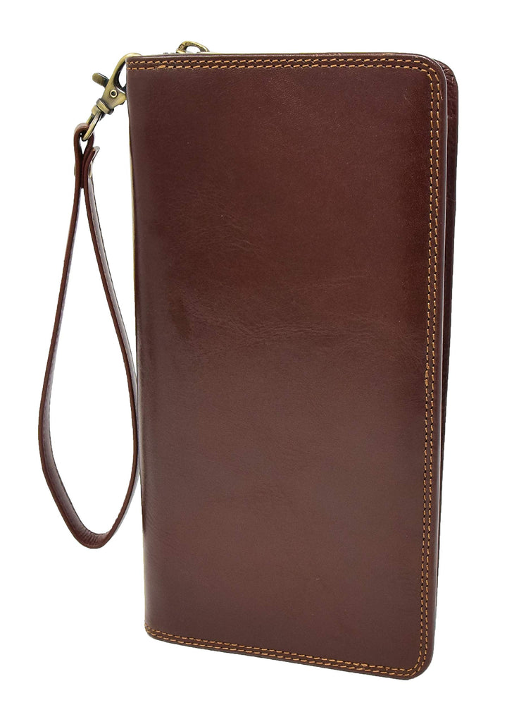 A1 FASHION GOODS Echt Italienisches Leder Reise Reisepass Brieftasche Karten ID Unterlagen Bordkarte