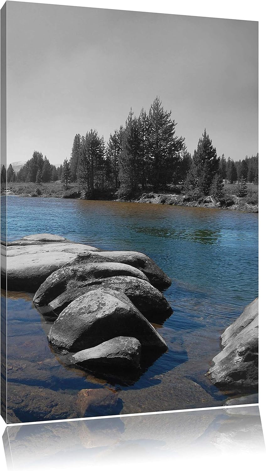 Tuolumne River, Yosemite National Park, Format: 80x120 auf hochkantiges Leinwand, XXL riesige Bilder