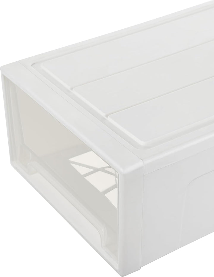 Cetomo 14L*3 Schubladenschrank, Schubladencontainer, 3 Schubladen mit 14 L, durchsichtige Schubladen