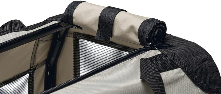 Karlie 506729 Transportbox Fun, Nylon, grey, 47x35x35 cm