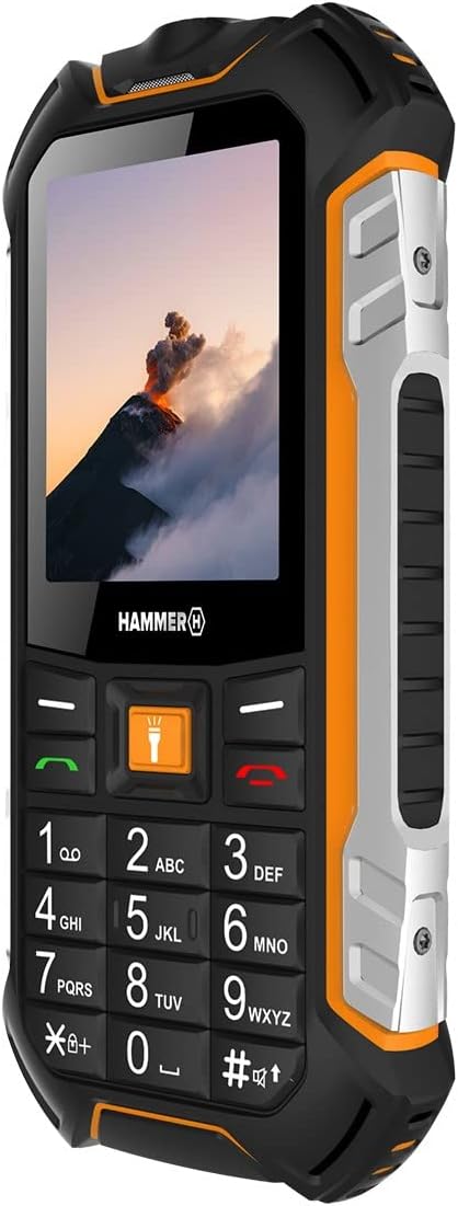 Hammer H Boost LTE Handy ohne Vertrag, 2.4 Zoll Farbdisplay, Robust, Mega Batterie 3500 mAh, (IP68),