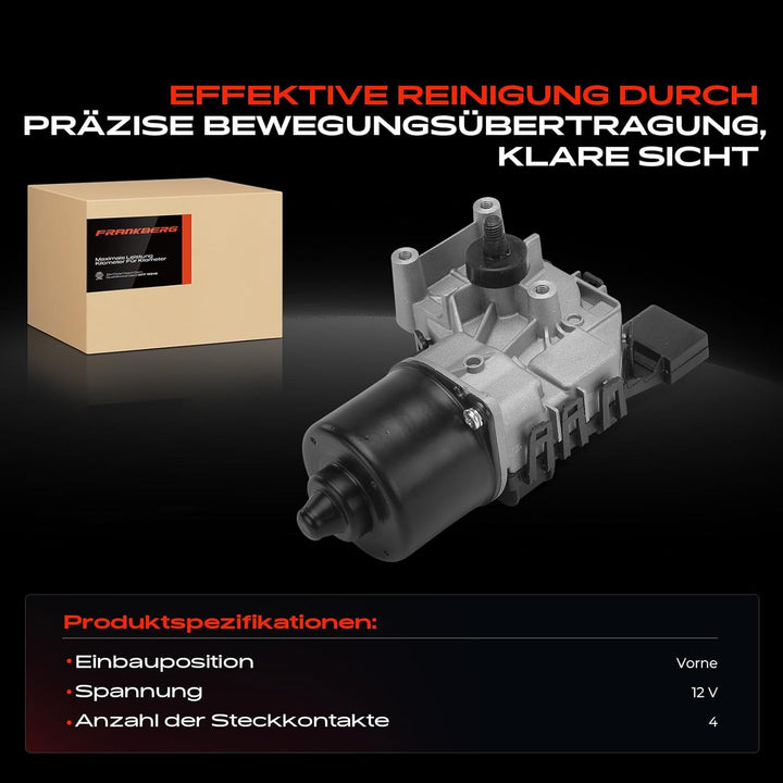 Frankberg 1x Wischermotor Vorne Links oder Rechts Kompatibel mit J.e.t.t.a IV 162 163 AV3 AV2 1.2L-2