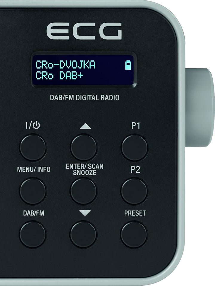 ECG RD 110 DAB+/FM Radio, Schwarz, Alarmauswahl: Signal/Radio