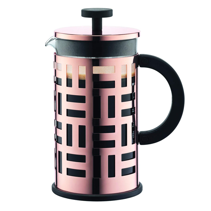 Bodum EILEEN Kaffeebereiter (French Press System, Permanent Filter aus Edelstahl, 1,0 liters) kupfer