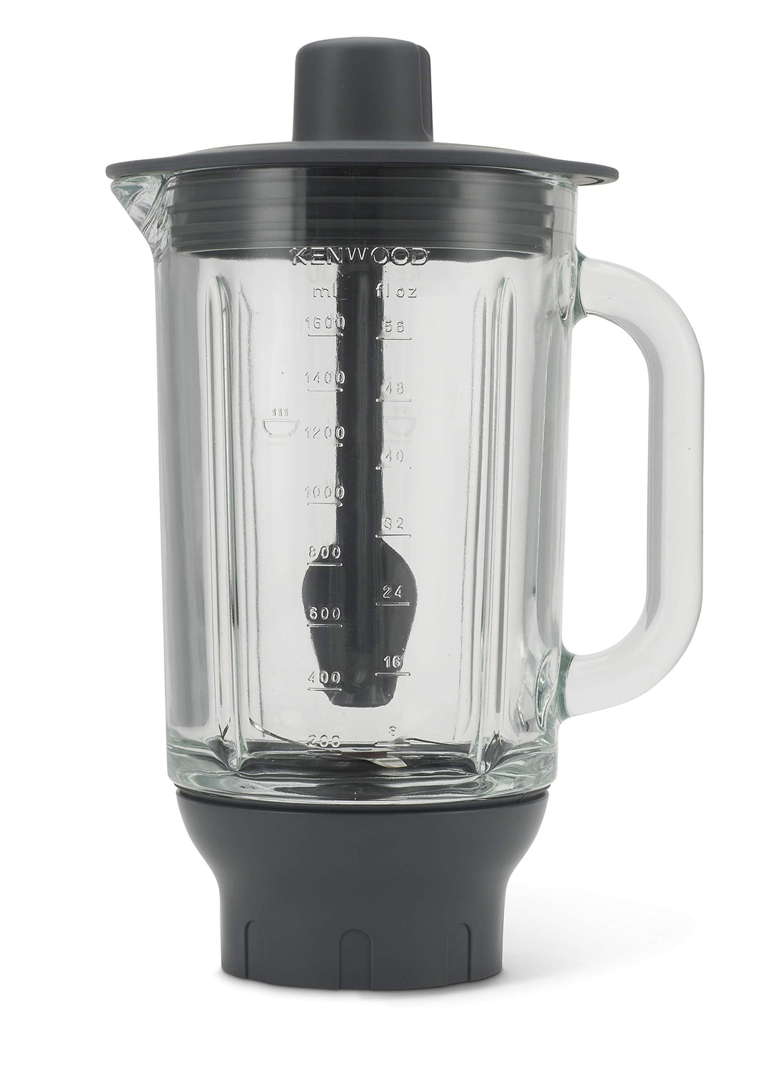 Kenwood KAH358GL Glas-Mixaufsatz (crushen, mixen, heisse Suppen, Küchenmaschinen-Zubehör, Geeignet f