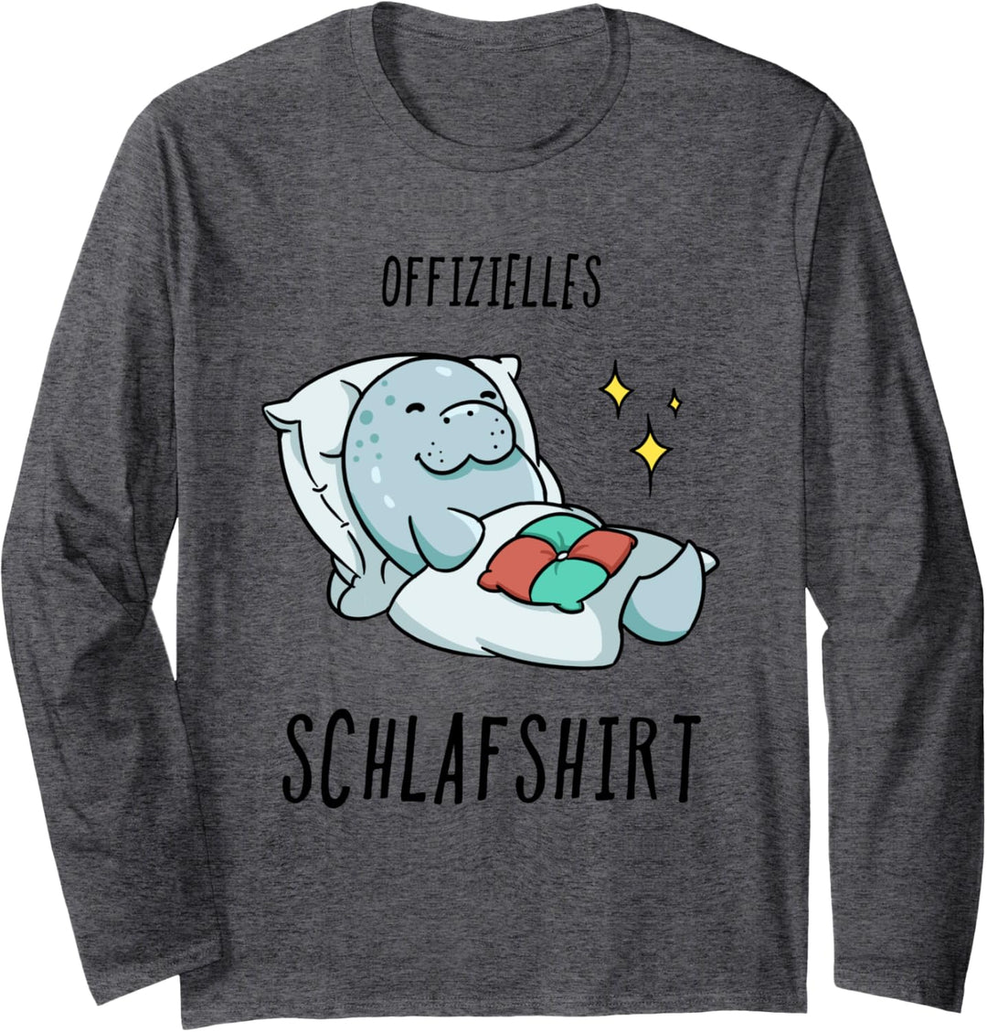 Seekuh Pyjama Schlafanzug Langarmshirt