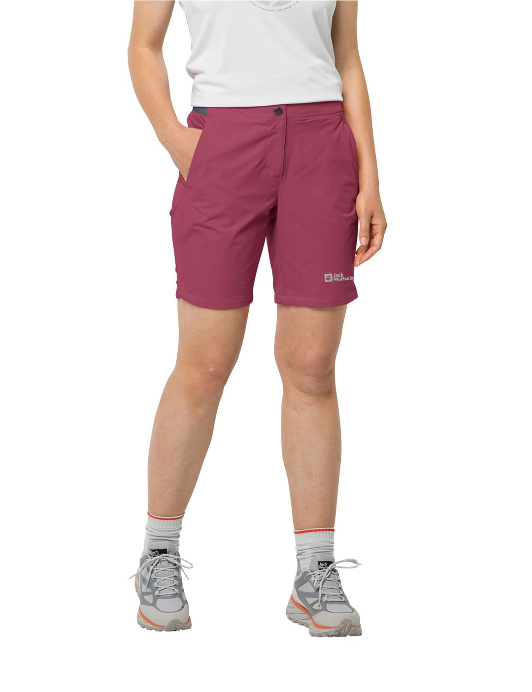 Jack Wolfskin Damen Hilltop Trail W Shorts 36 Sangria Red, 36 Sangria Red
