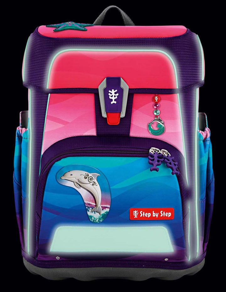 Step by Step CLOUD OCEAN Schulranzen-Set Dolphin Lana 5-tlg.
