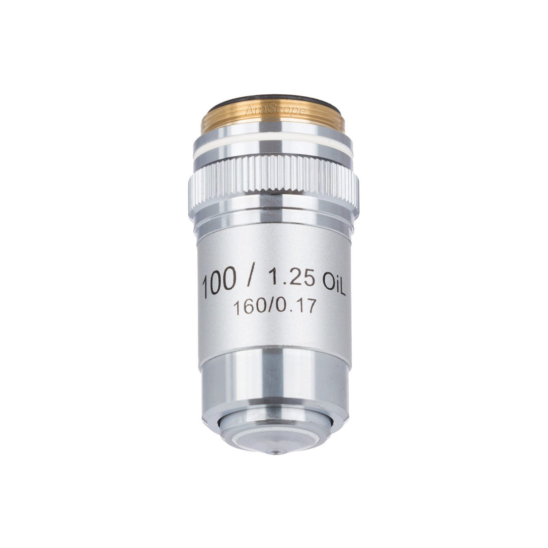 AmScope A100X-V300 100X (Öl) Achromatisches Mikroskop-Objektiv für Verbundmikroskope