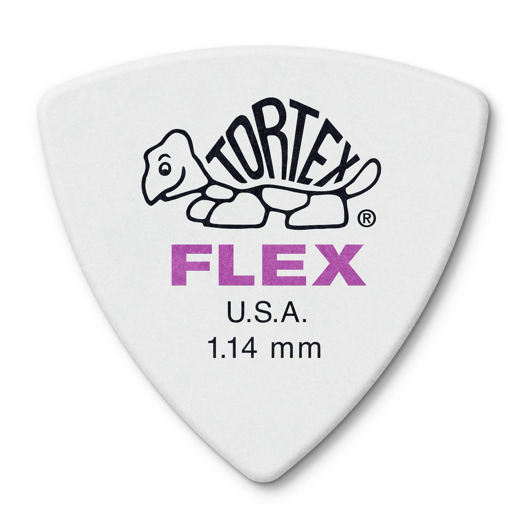 Médiators Jim Dunlop 1,14mm Tortex Flex Triangle 1,14mm sachet de 72 1,14 mm Weiss, 1,14 mm Weiss