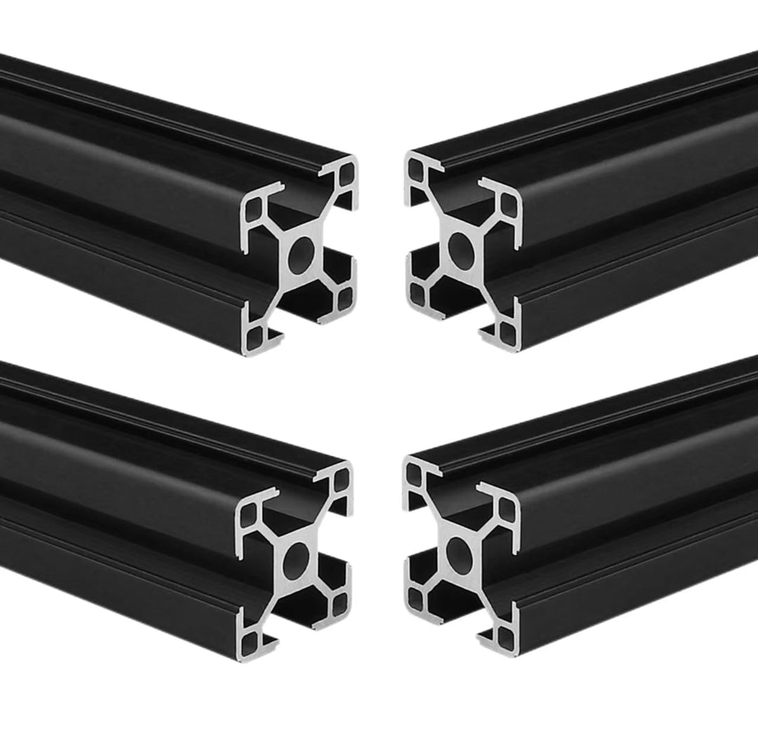 3030 Extrudiertes Aluminium 320 mm lang T Nut Schwarz, Extrusion Aluminium 30 mm x 30 mm 30 Serie T
