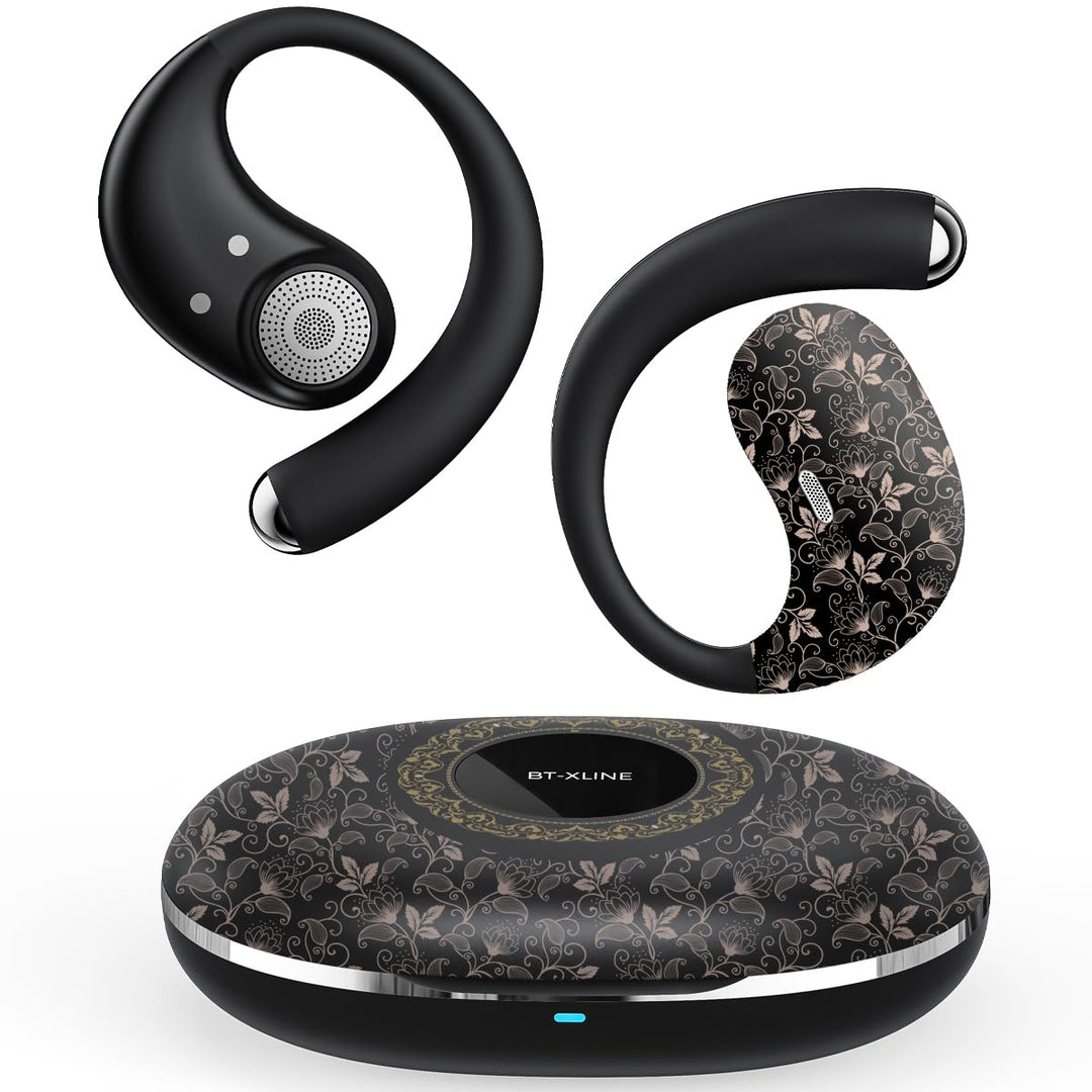Sport Kopfhörer Open Ear, 36 Stunden Wiedergabezeit Bluetooth 6.0 Kabellos, Fitness Kopfhörer mit Mi