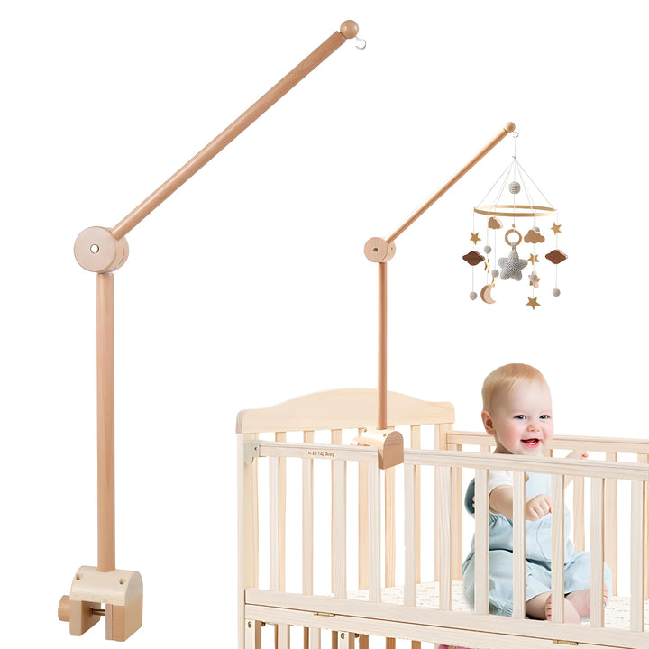 babybett Mobil-Halterung Wickeltisch und Klingelhalterung für Kinderzimmer, verstellbarer Gestang Kl
