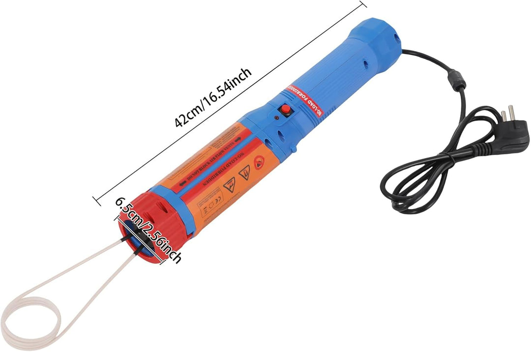 Induktionsheizgerät mit 8 Starren Spulen, 2 Flexiblen Spulen,Drehbar-Kopf 1100W kfz Induktionsheizer