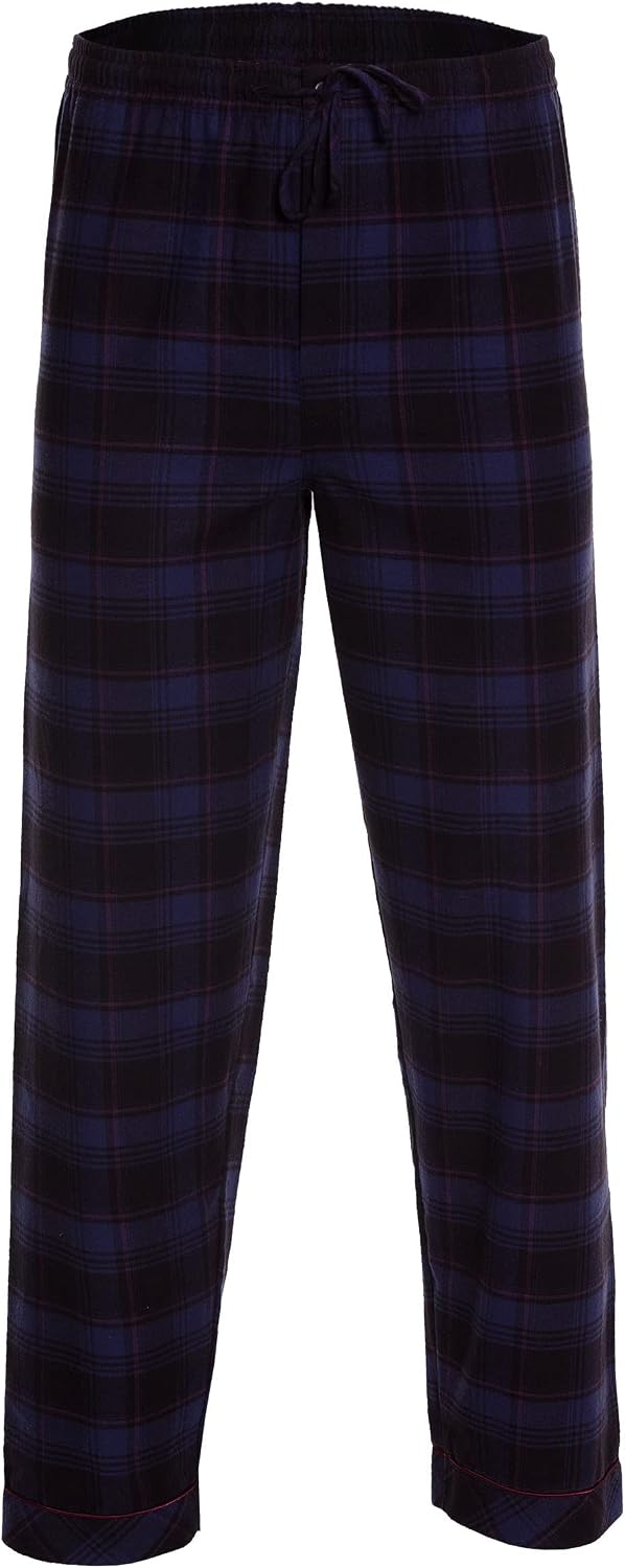 Revise RE-911 Schlafanzug für Herren - Lang - Flannel 100% Baumwolle - Pyjama - M Dunkelblau 1034, M