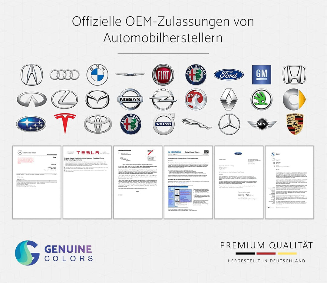 Genuine Colors Lackstift SHADOW BLUE LD5Q Kompatibel/Ersatz für VW Volkswagen Blau Komplettes Repara
