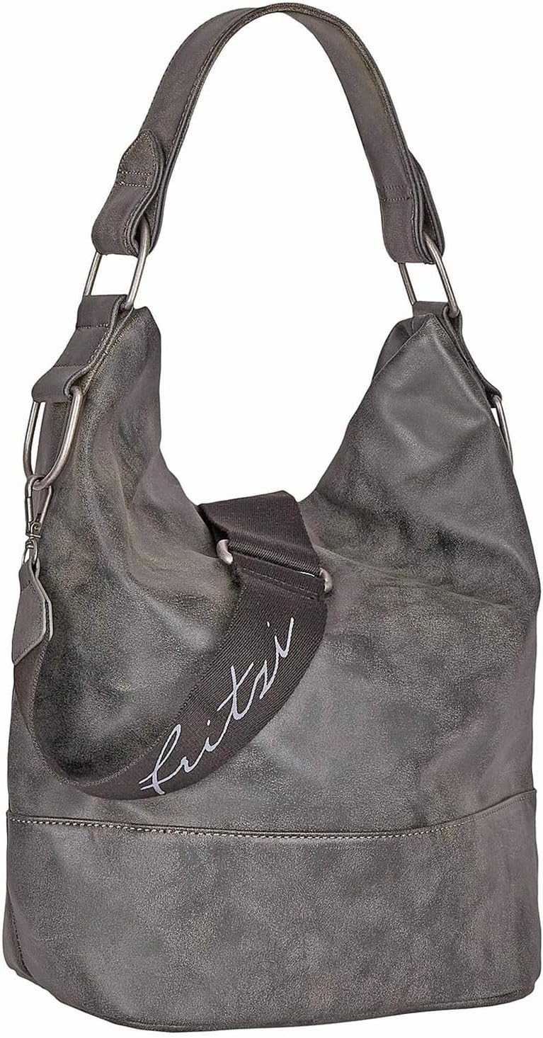 Fritzi aus Preussen Damen Fritzi51 Vintag 0457 Black Idol Hobo-Tasche