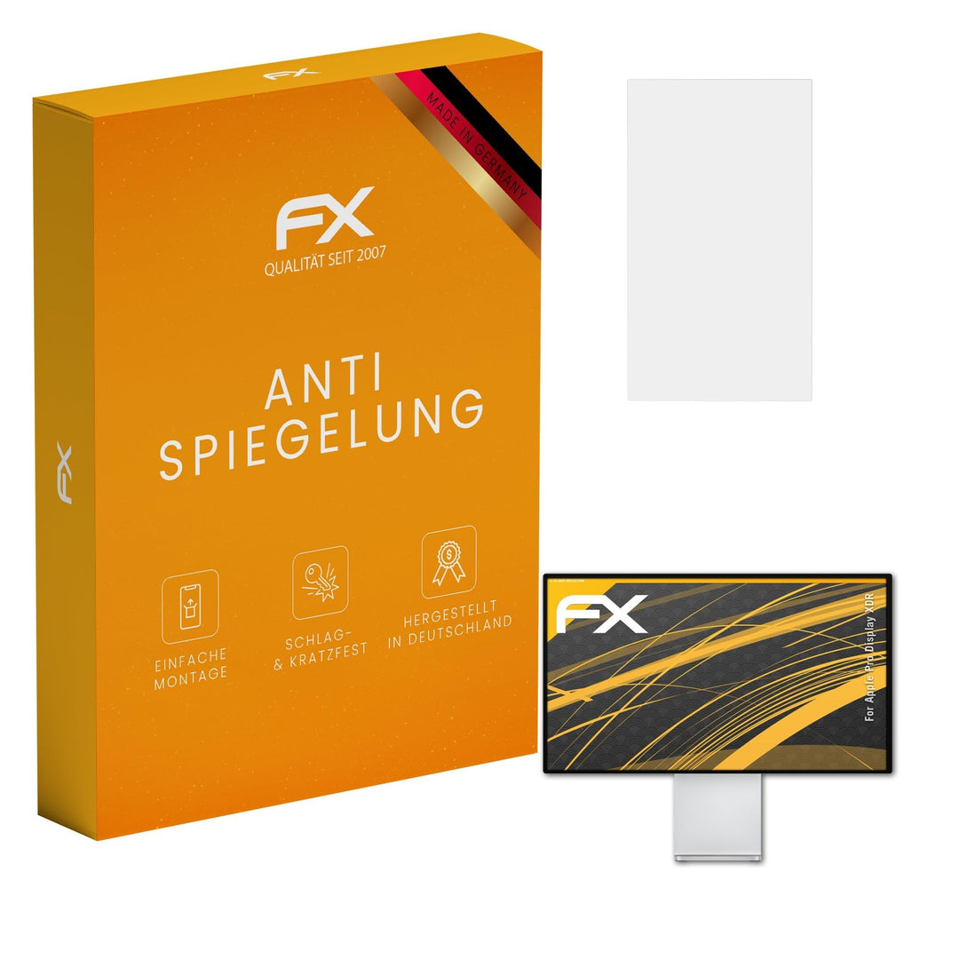 atFoliX Panzerfolie kompatibel mit Apple Pro Display XDR Schutzfolie, entspiegelnde und stossdämpfen