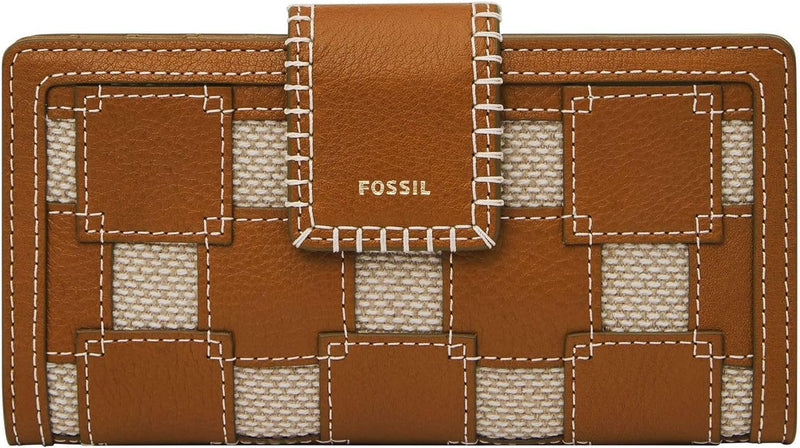 Fossil Geldbörse für Damen – Logan Eco Leder Tab Clutch, SL8265186 – 17,14 cm L x 1,9 cm B x 8,9 cm