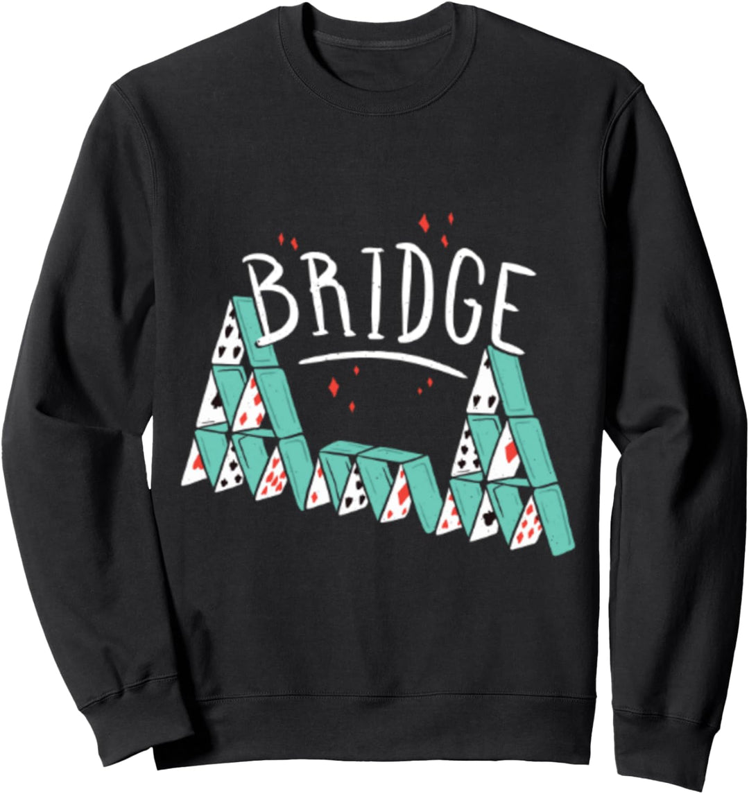 Card Bridge Spielkarten Lustiges Auktions-Gebotsspiel Sweatshirt