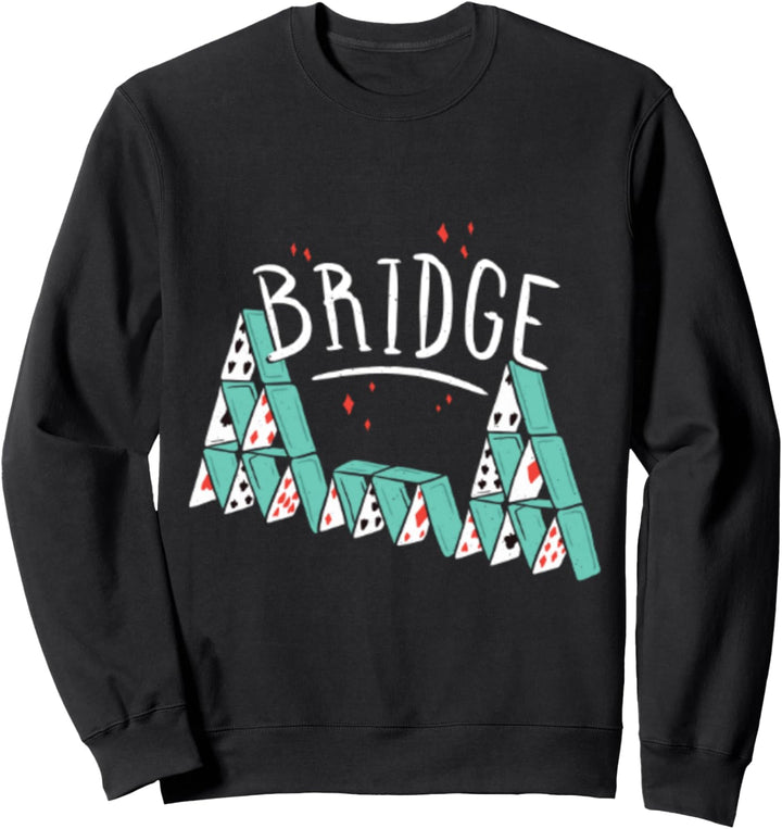 Card Bridge Spielkarten Lustiges Auktions-Gebotsspiel Sweatshirt