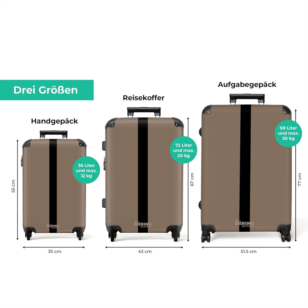 Koffer XL Gross 77x51.5x28 cm Reisekoffer mit Rollen Leicht Trolley grosser Hartschalenkoffer Rollko