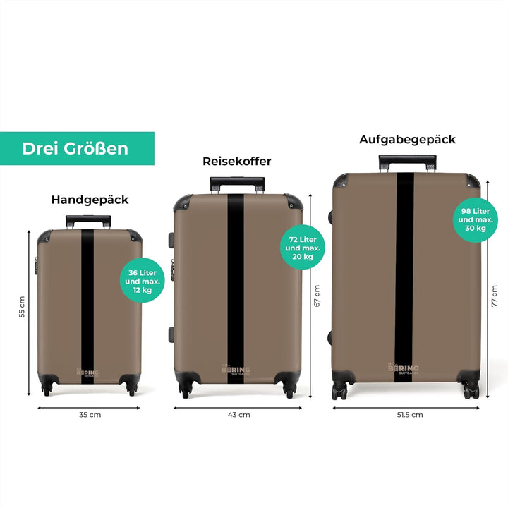 Koffer XL Gross 77x51.5x28 cm Reisekoffer mit Rollen Leicht Trolley grosser Hartschalenkoffer Rollko