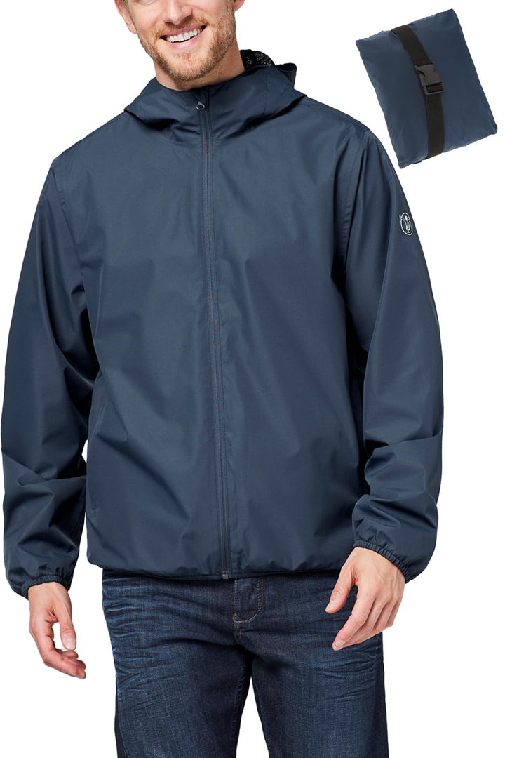 CHIEMSEE Regenjacke Herren wasserdicht und atmungsaktiv I Leichte Regenjacke faltbar I Funktionsjack