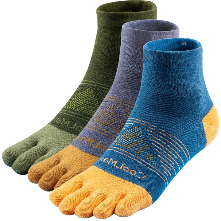 Zehensocken für Frauen Männer Coolmax Laufsocken 5 Fingersocken athletische Zehensocken 3 Paar 35-38
