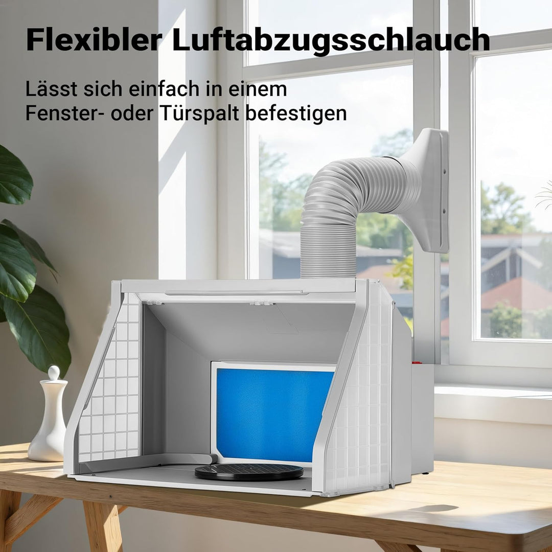 Wiltec Airbrush Abluftanschluss Absauganlage Flexibler Schlauch Zubehör