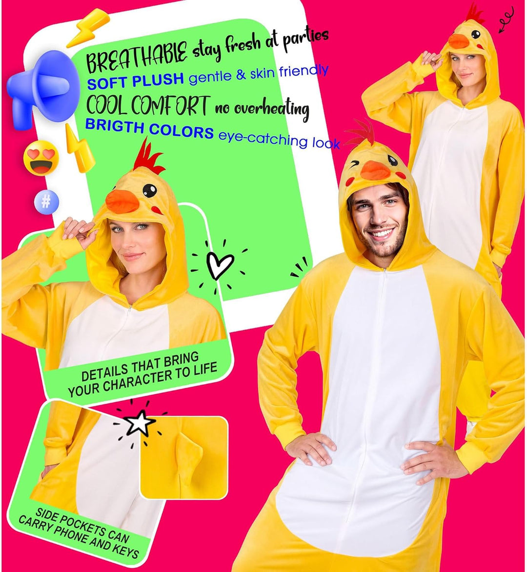 W WIDMANN MILANO Party Fashion - Süssigkeiten Monster Jumpsuit für Erwachsene, türkiser Plüsch Overa