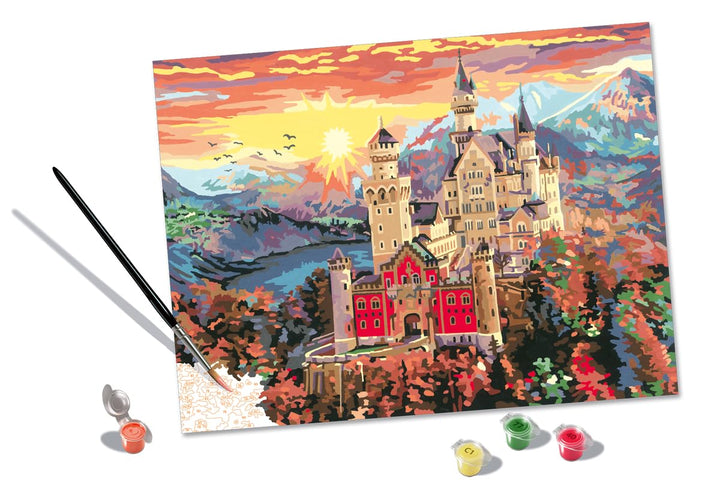 Ravensburger CreArt 20278 - Märchenhaftes Schloss - Malen nach Zahlen Erwachsene, DIY Malset mit Pin
