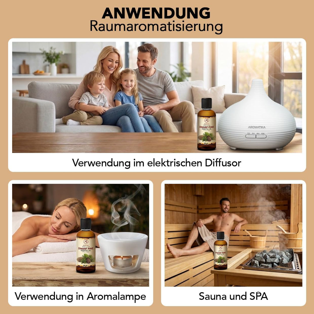 Latschenkieferöl 100ml - Pinus Mugo Leaf Oil - Österreich - Natürlich Ätherisches - Guten für Sauna