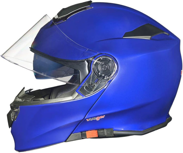 RS-982 Klapphelm Motorradhelm Pinlock Motorrad Modular Roller Conzept Helm Blau XS (53-54), Blau XS