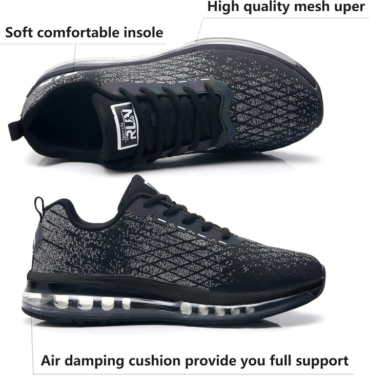 Azooken Laufschuhe Herren Damen Sportschuhe Joggingschuhe Tennisschuhe Strassenlaufschuhe Freizeit S