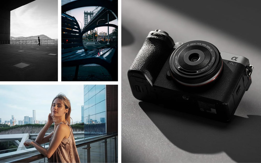 Viltrox AF 28mm F/ 4.5 FE Pancake Lens for Sony E-Mount - Ultra Compact Fixed Focal Length, Versatil