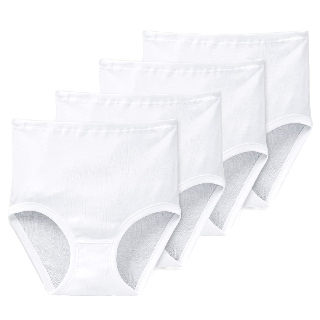 Schiesser Damen 2 PACK Taillenslip - Original, 4 X Weiss