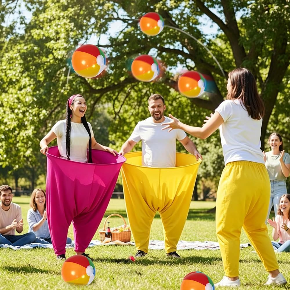Granny Pants Wurfspiel, 2 Stück Granny Pants Yard Game für Erwachsene und Kinder, mit 10 × Hüpfbälle