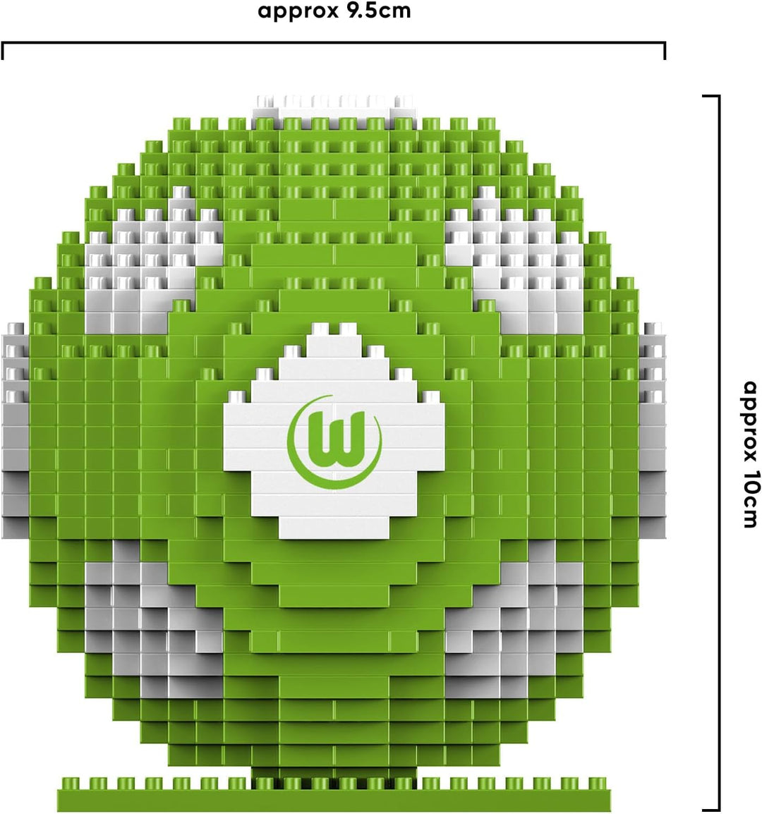 FOCO Offizielles Lizenzprodukt VFL Wolfsburg BRXLZ-Steine 3D-Fussball BAU-Set +12 YO Bricks, Vfl Wol