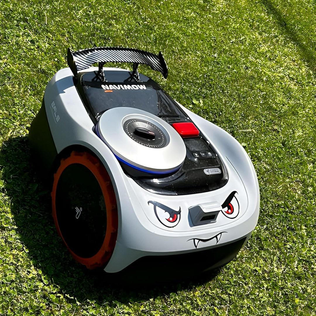 IKSAMY Mähroboter Deko, Worx Tuning - Aufkleber Mähroboter I Mähroboter Spoiler I Heckflosse für Wor