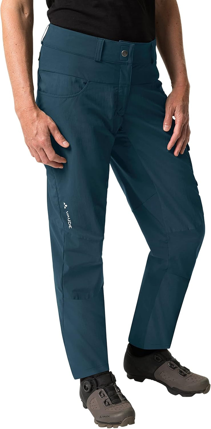 VAUDE Women's Qimsa Pants - Radhose Damen 38 Dark Sea Uni, 38 Dark Sea Uni