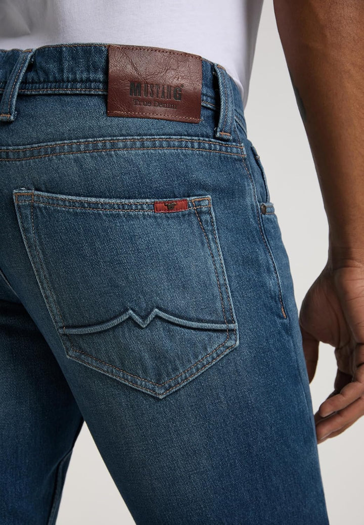 MUSTANG Herren Oregon Tapered Jeans 38W / 34L Mittelblau 5000-683, 38W / 34L Mittelblau 5000-683