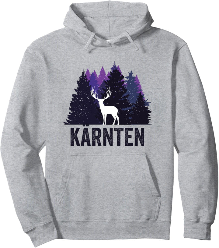 Kärntner Wander Design - Hirsch Im Wald - Kärnten Pullover Hoodie