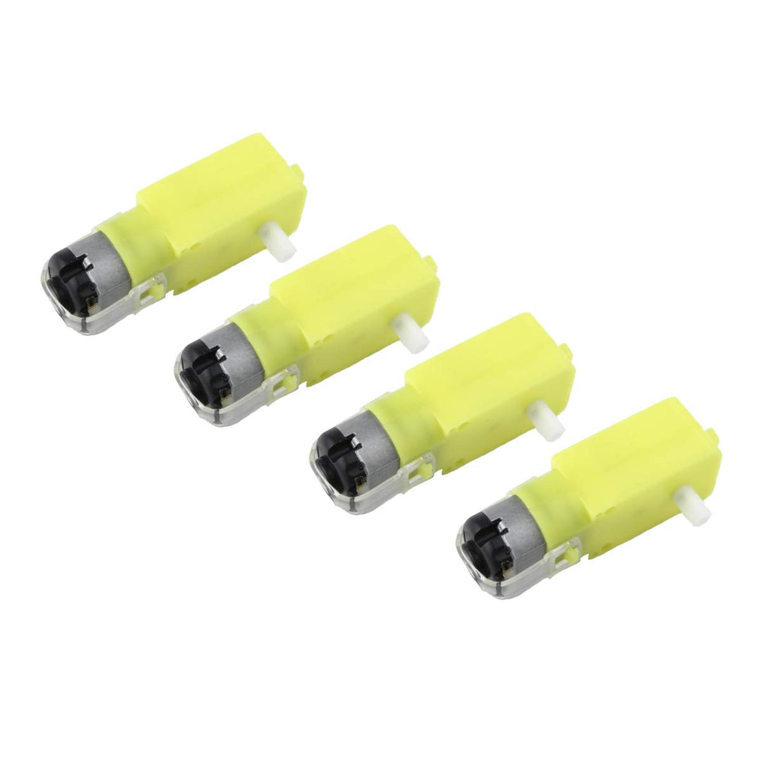 CHANCS Gleichstrom-Getriebemotor 1:48 Einwellenmotor 4Stck. 3-6V für ferngesteuertes Auto Robotr Ele