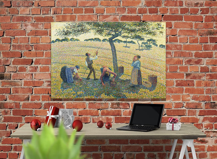 Apple Harvest von Camille Pissarro Leinwanddruck Wandkunst Bilder Hängende Kunstwerk Wohnzimmer Wint
